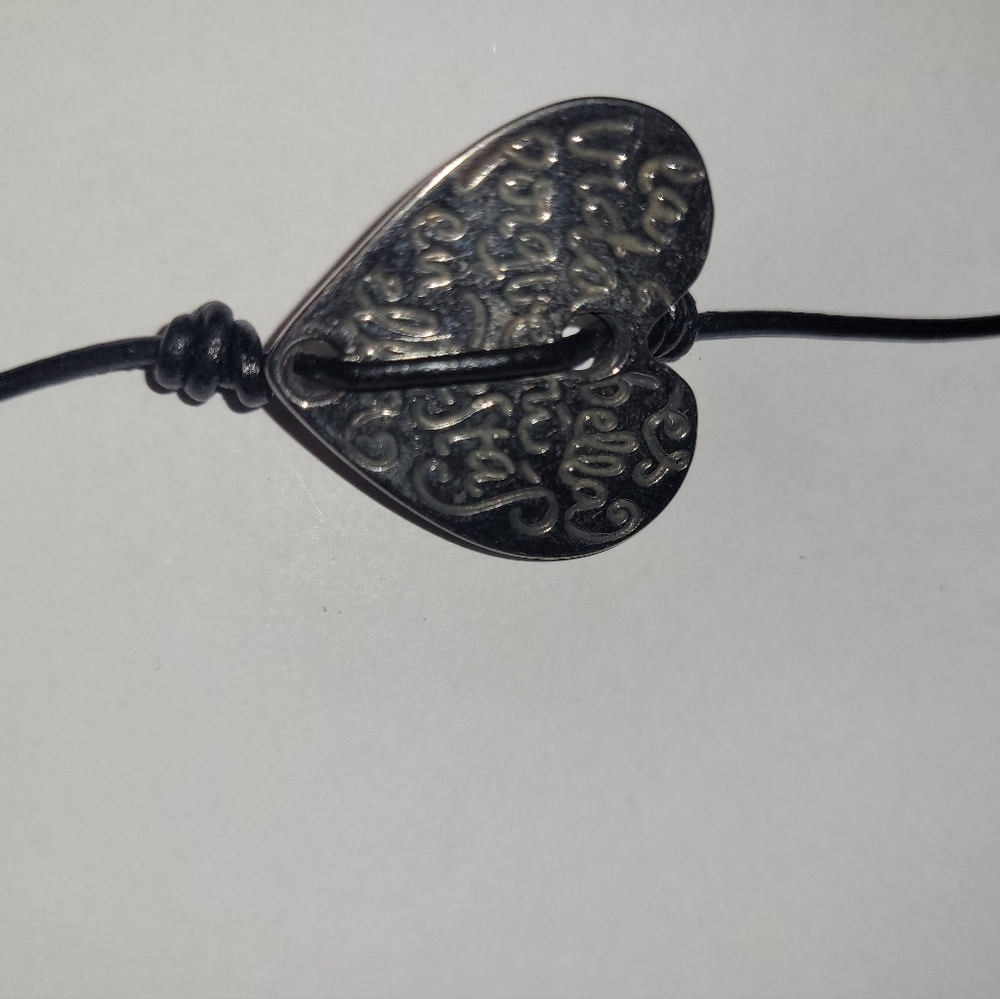 Bendita Locura leather and silver bracelet